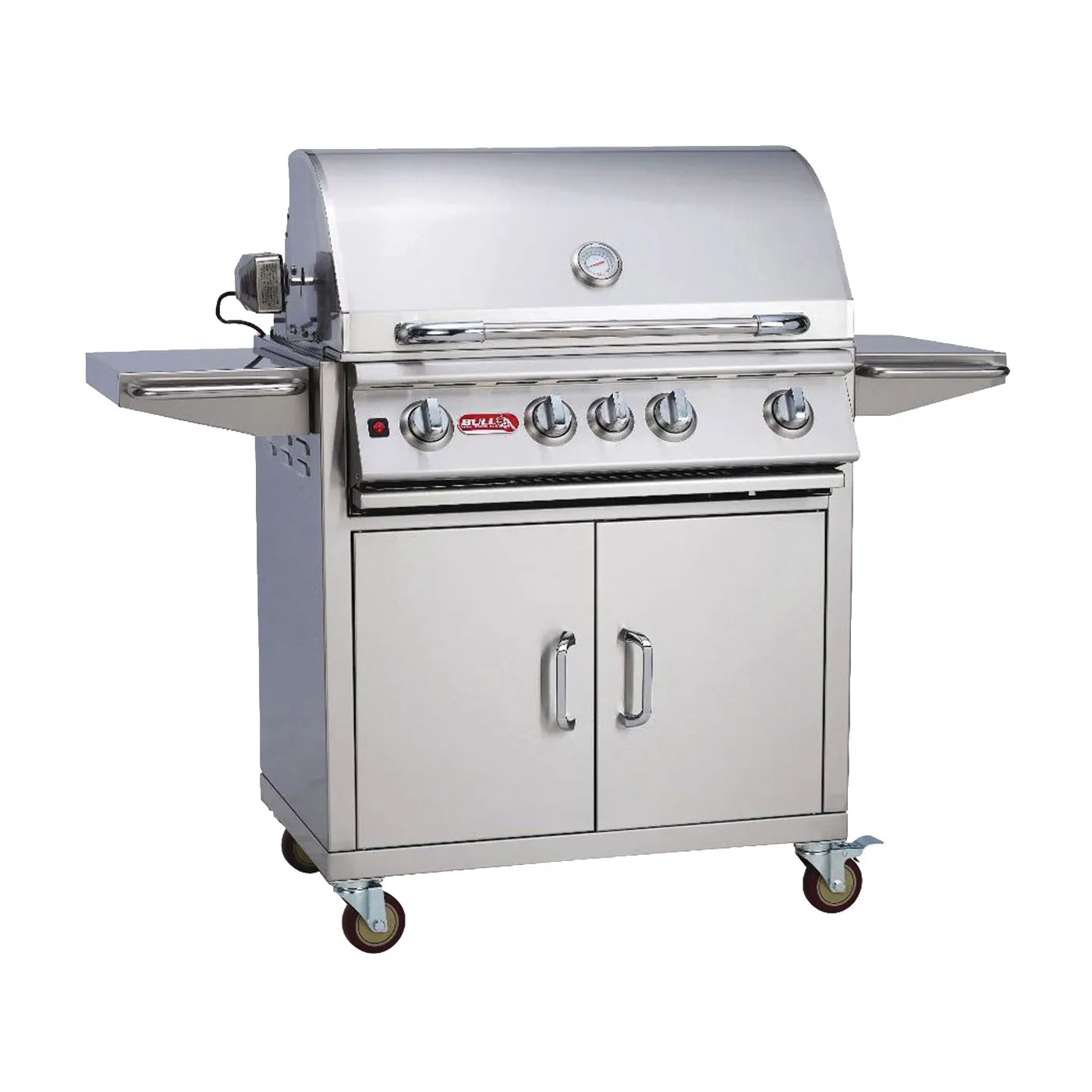 BULL 45550 Gas Grill Cart Bottom, 48-5/8 in OAL, 56-1/2 in OAW, 25 in OAH, Stainless Steel