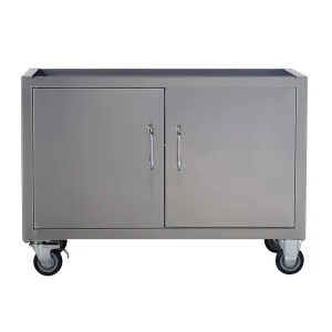 BULL 55500 Cart Bottom, 30-3/8 in OAL, 23 in OAW, 27-1/4 in OAH, Stainless Steel, Heavy-Duty Caster