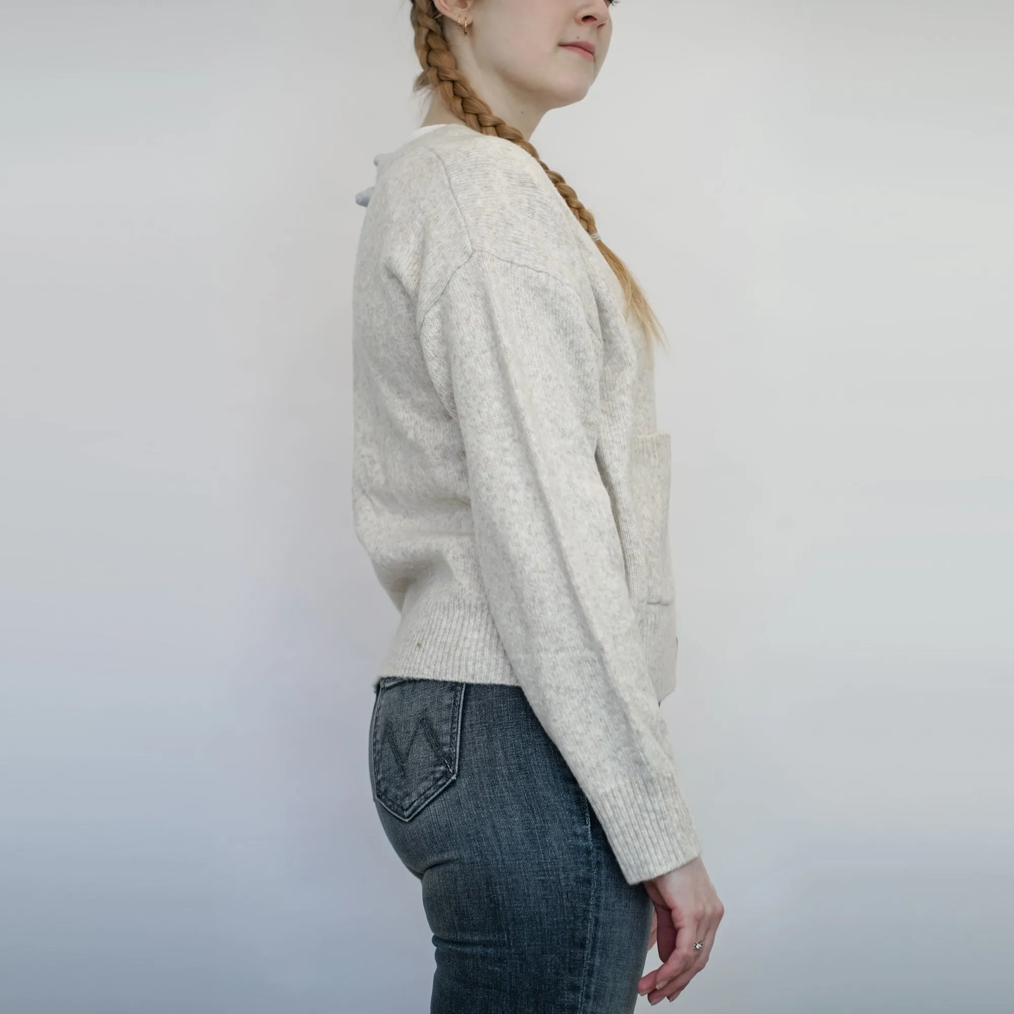 Button Cardigan (Oat)