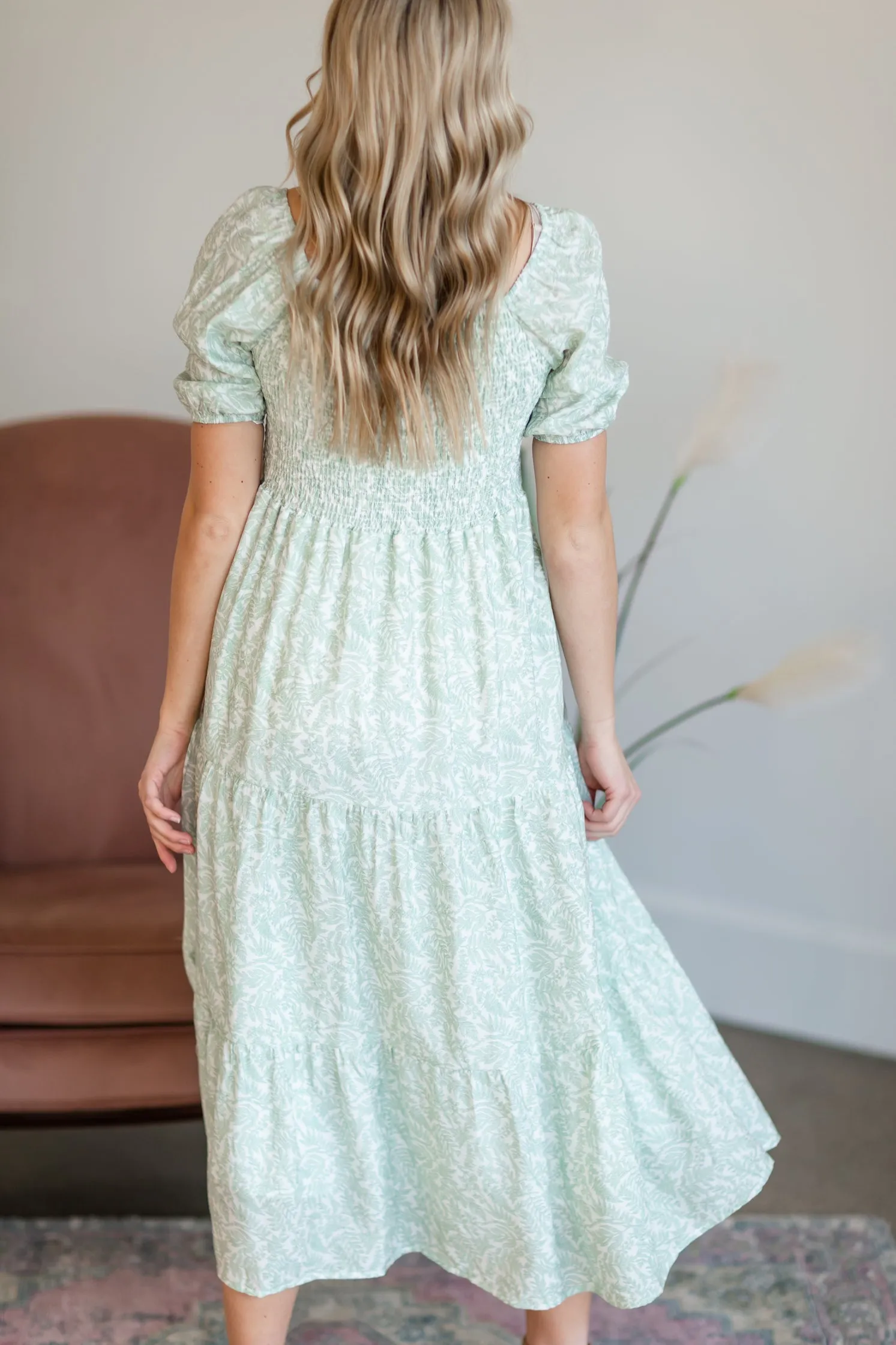 Button Up Tiered Midi Dress - FINAL SALE