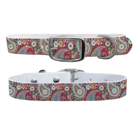 C4 Dog Collar (Magenta Paisley)