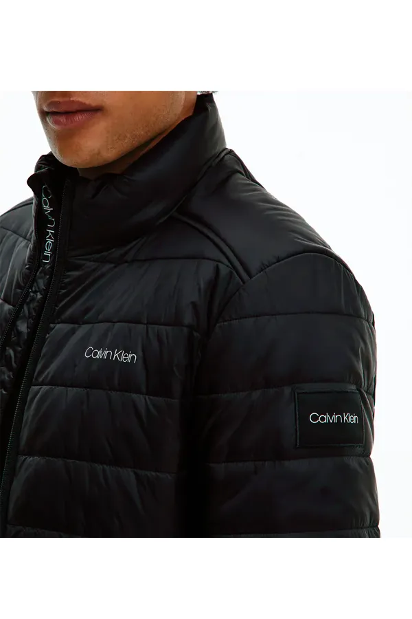 Calvin Klein Side Logo Puffer Jacket Black