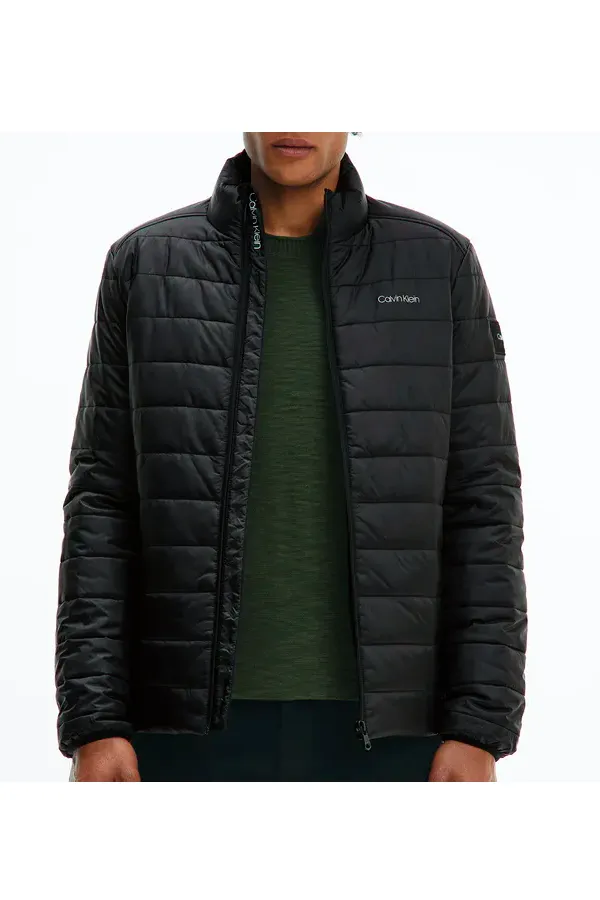 Calvin Klein Side Logo Puffer Jacket Black