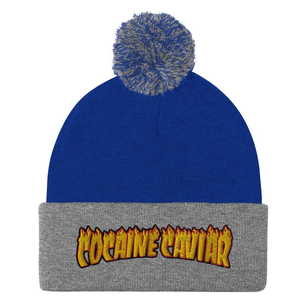 C&C FIRE Pom-Pom Beanie