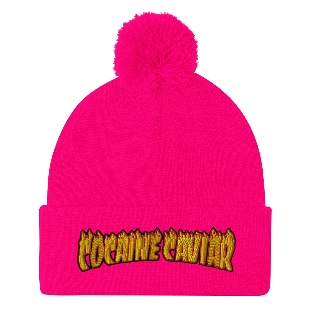 C&C FIRE Pom-Pom Beanie