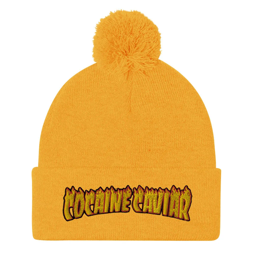 C&C FIRE Pom-Pom Beanie