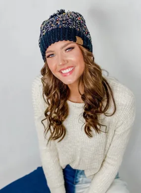 C.C Beanie Chenille Confetti Pom Beanie