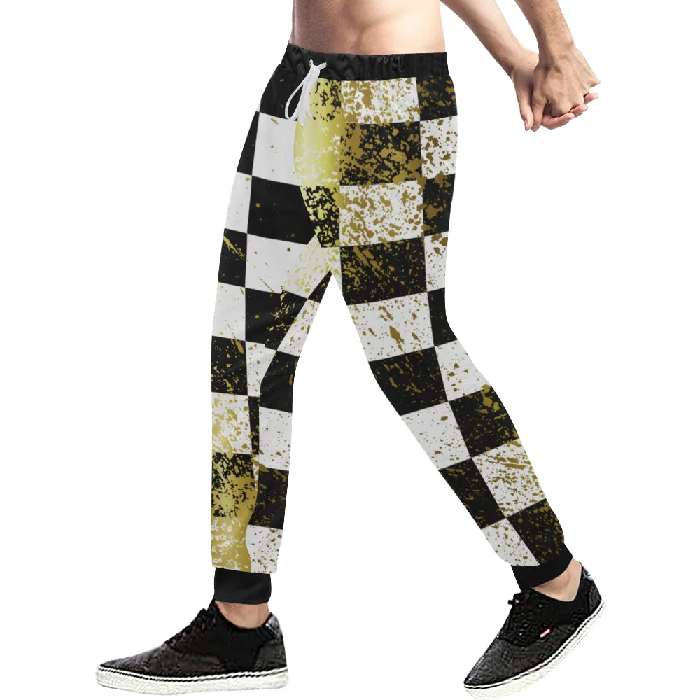 CHEST IN GOLD Men's All Over Print Sweatpants