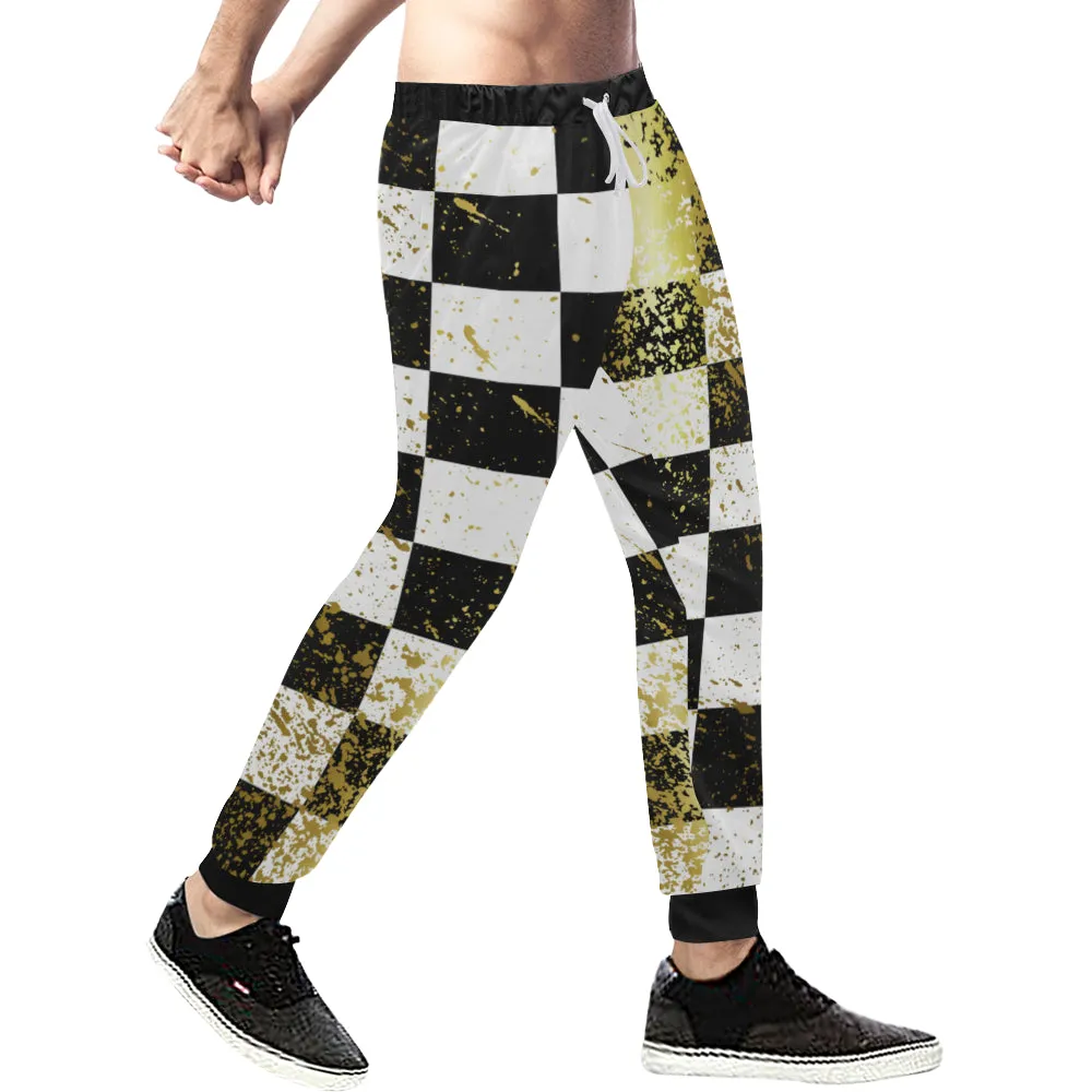 CHEST IN GOLD Men's All Over Print Sweatpants