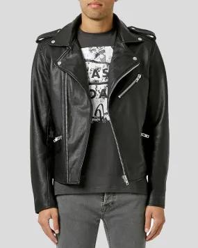 Cimarron Black Motorcycle Leather Jacket