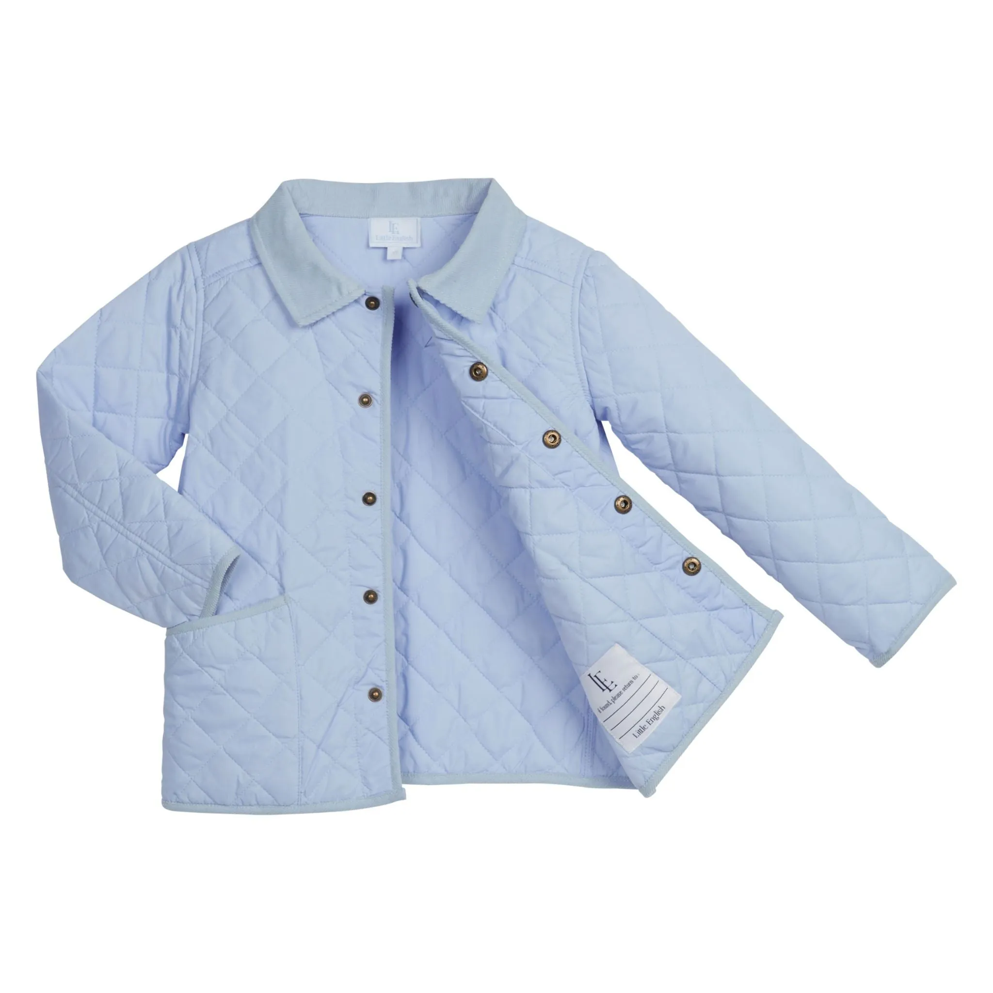 Classic Quilted Jacket - Light Blue