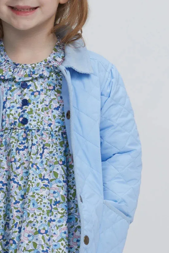 Classic Quilted Jacket - Light Blue