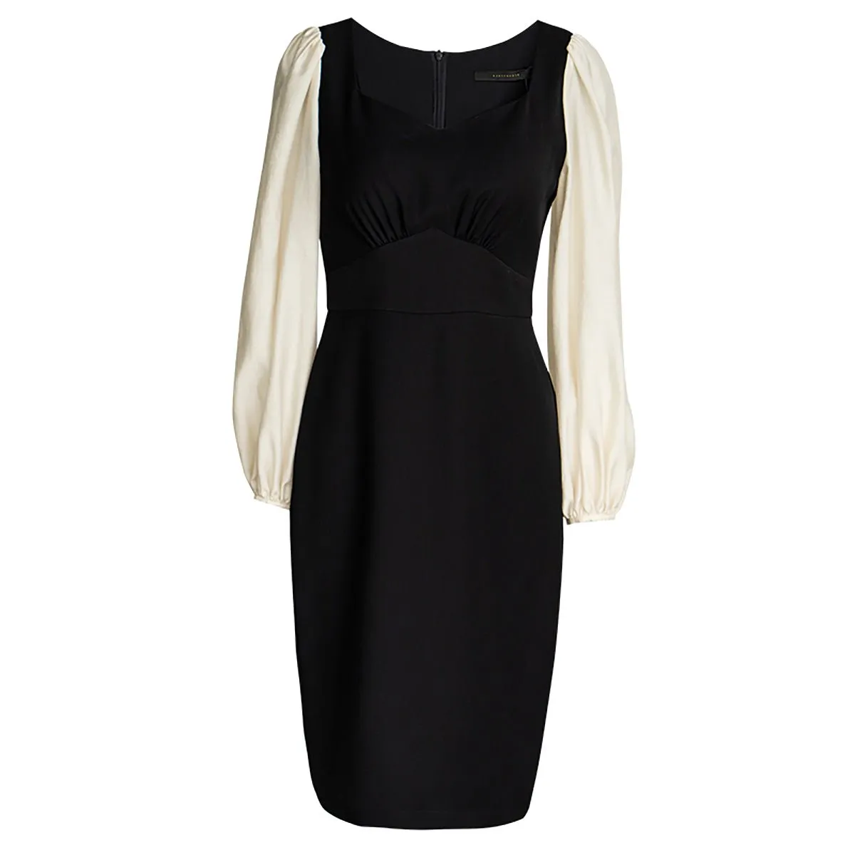 Classy Belted Black Bodycon Dress