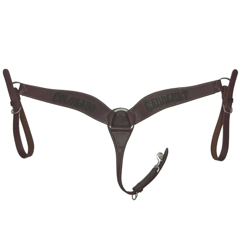 Colorado Saddlery Roping Breast Collar w/ Lettering 7-76D