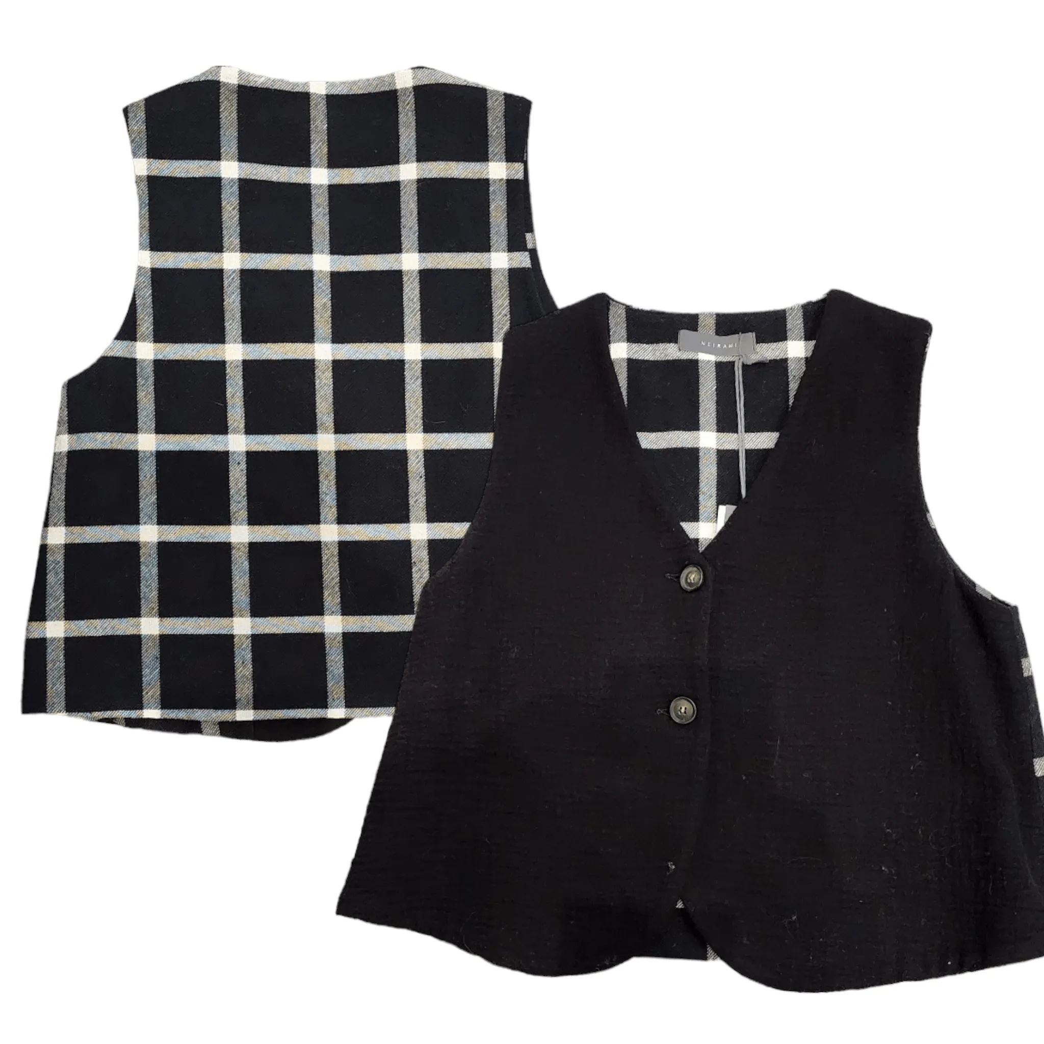 Contrast Vest Flare Cut