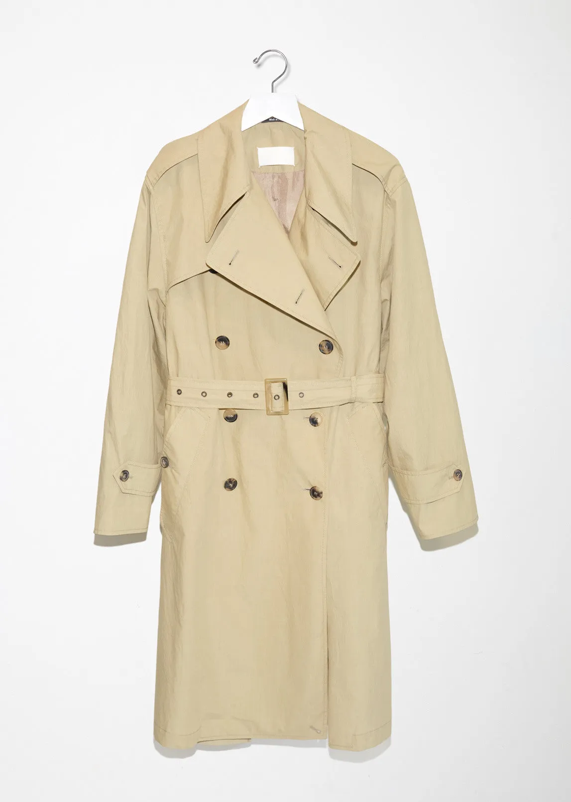 Convertible Popeline Trench Dress