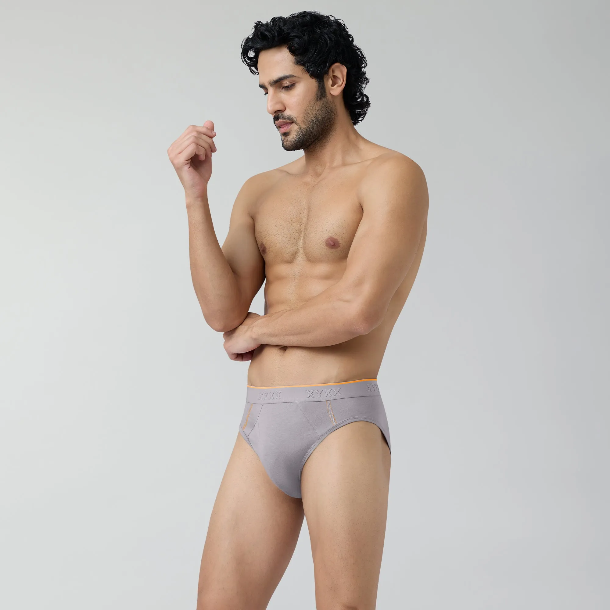 Crux Cotton Stretch Briefs Cloud Grey