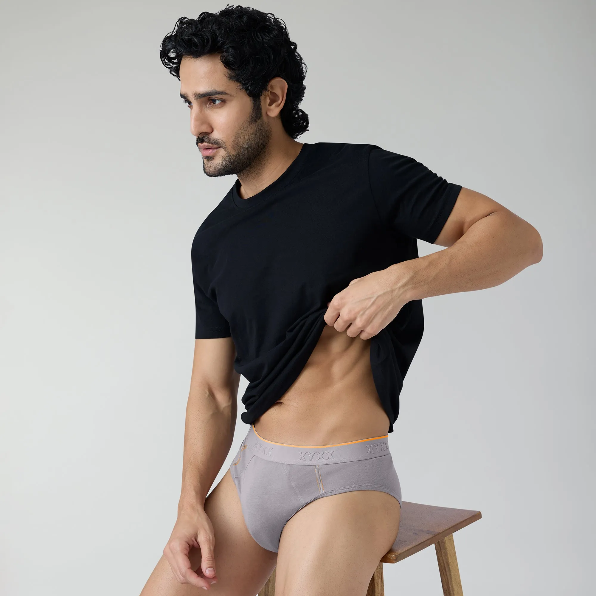 Crux Cotton Stretch Briefs Cloud Grey