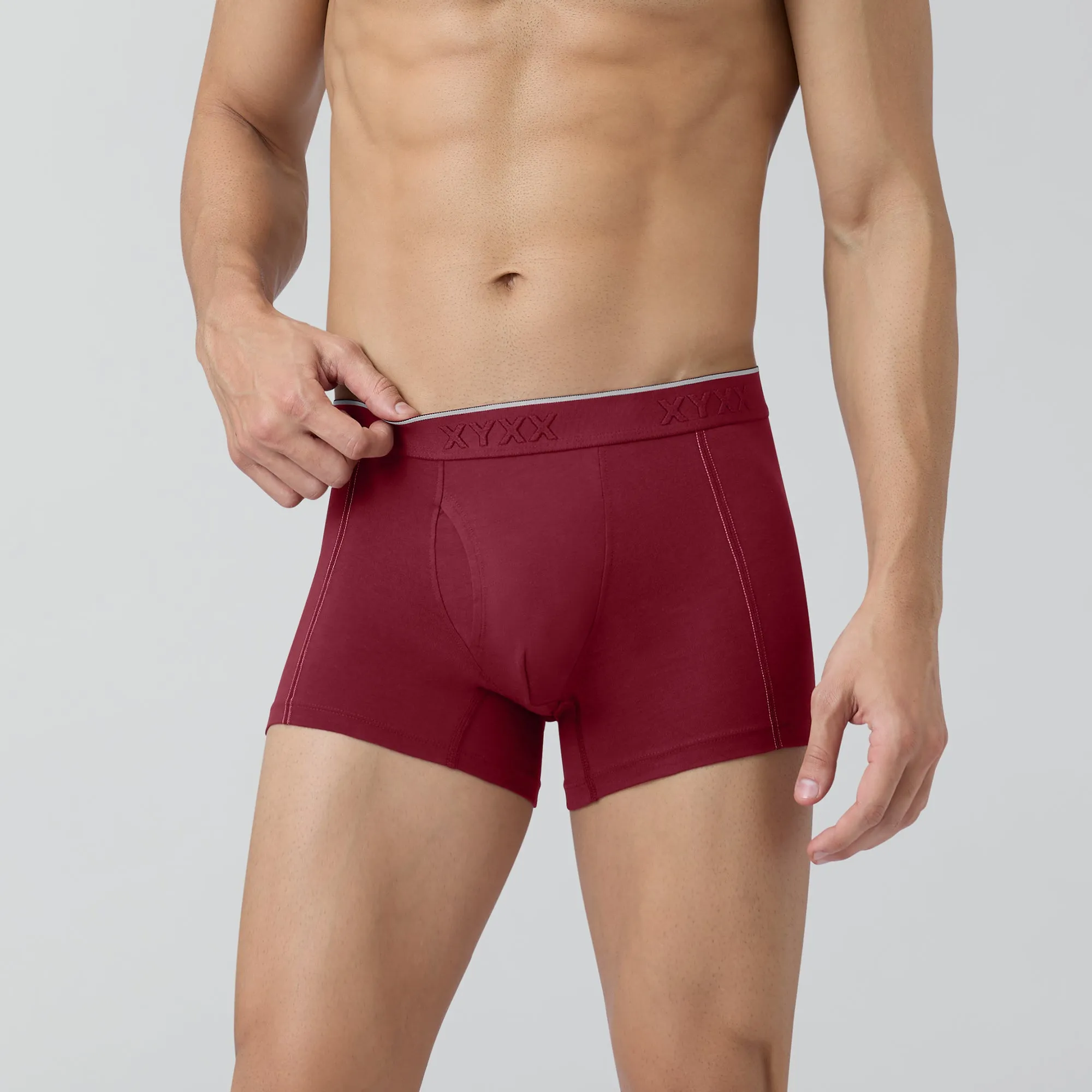 Crux Cotton Stretch Trunks Bold Burgundy