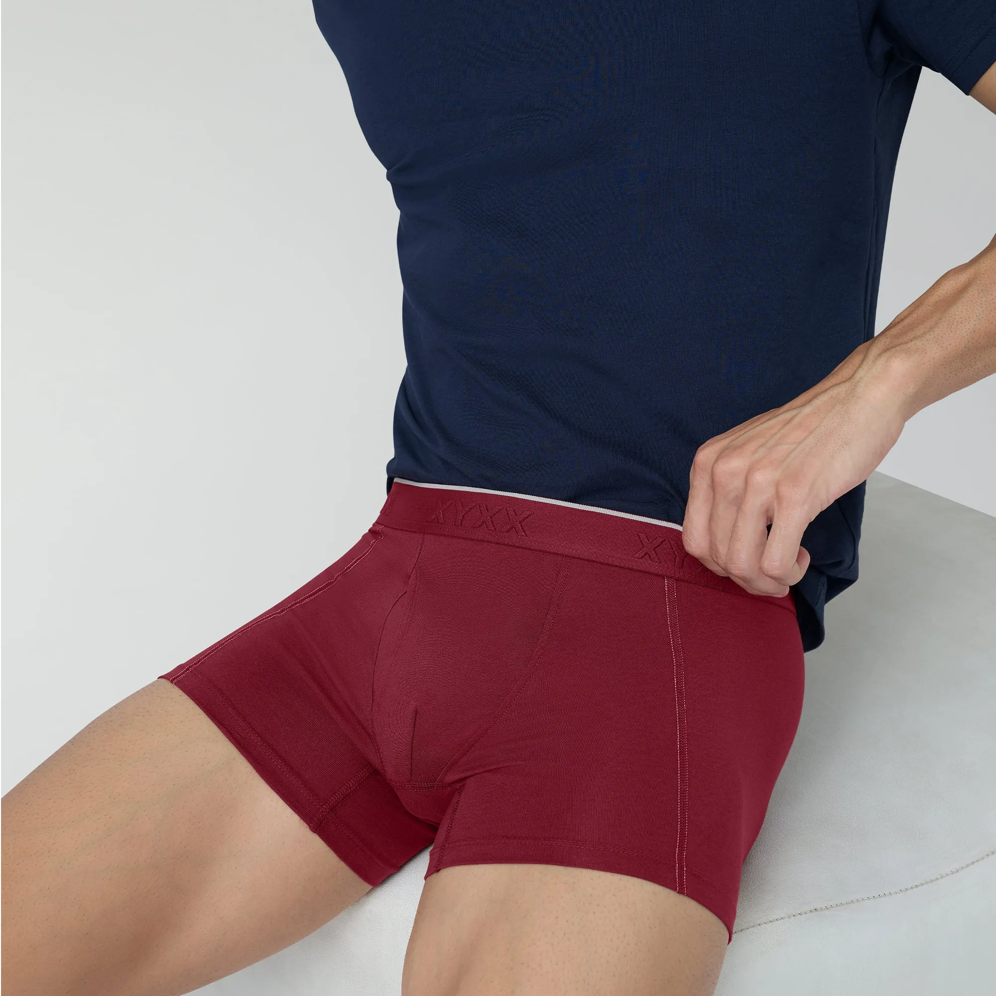 Crux Cotton Stretch Trunks Bold Burgundy