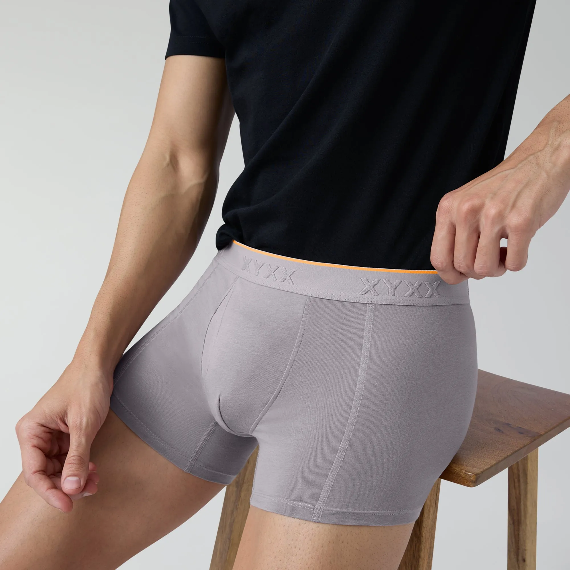 Crux Cotton Stretch Trunks Cloud Grey