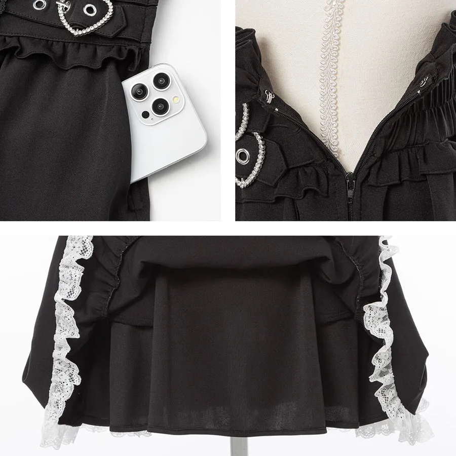 Dear My Love jirai kei tiered heart skirt