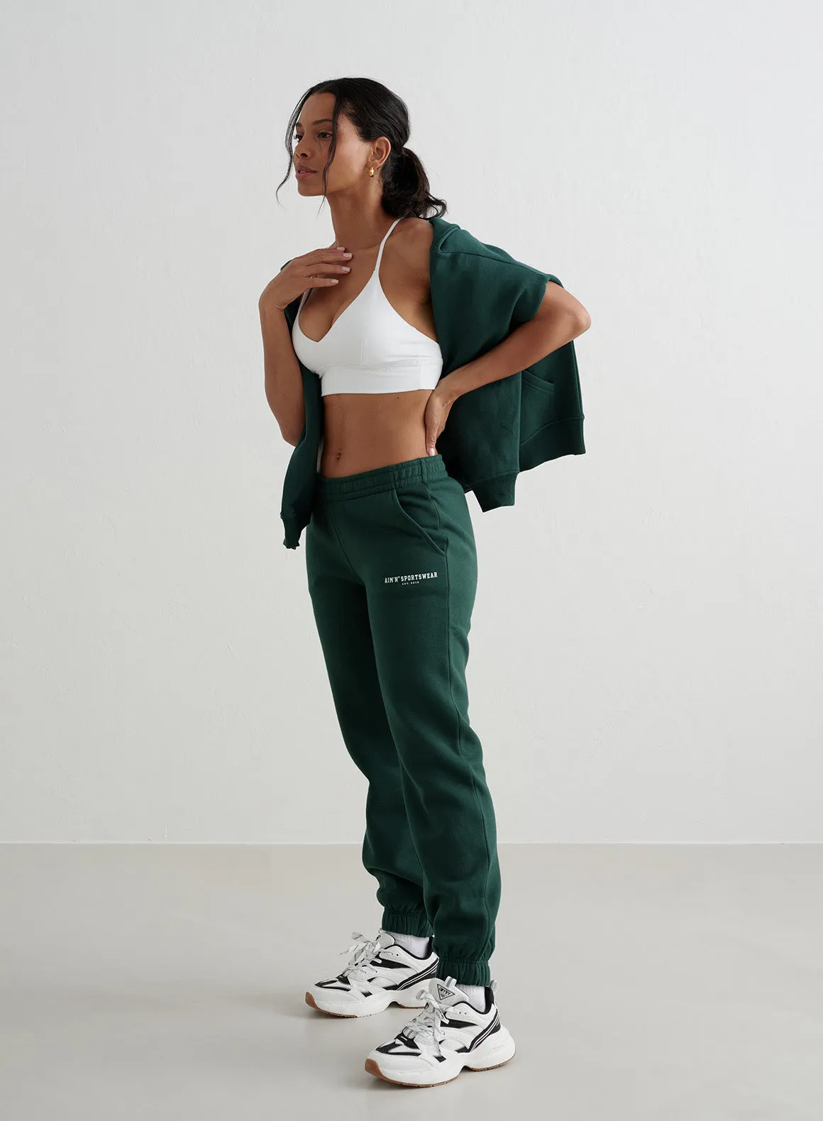 Deep Emerald Varsity Classic Sweatpants