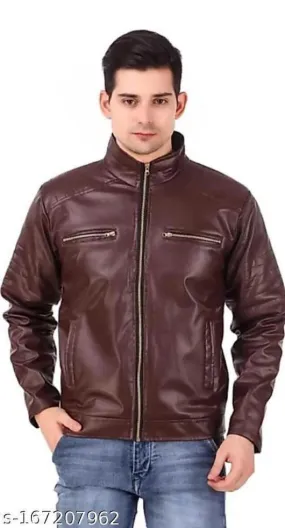 Designer Quilted Faux Leather Jacket