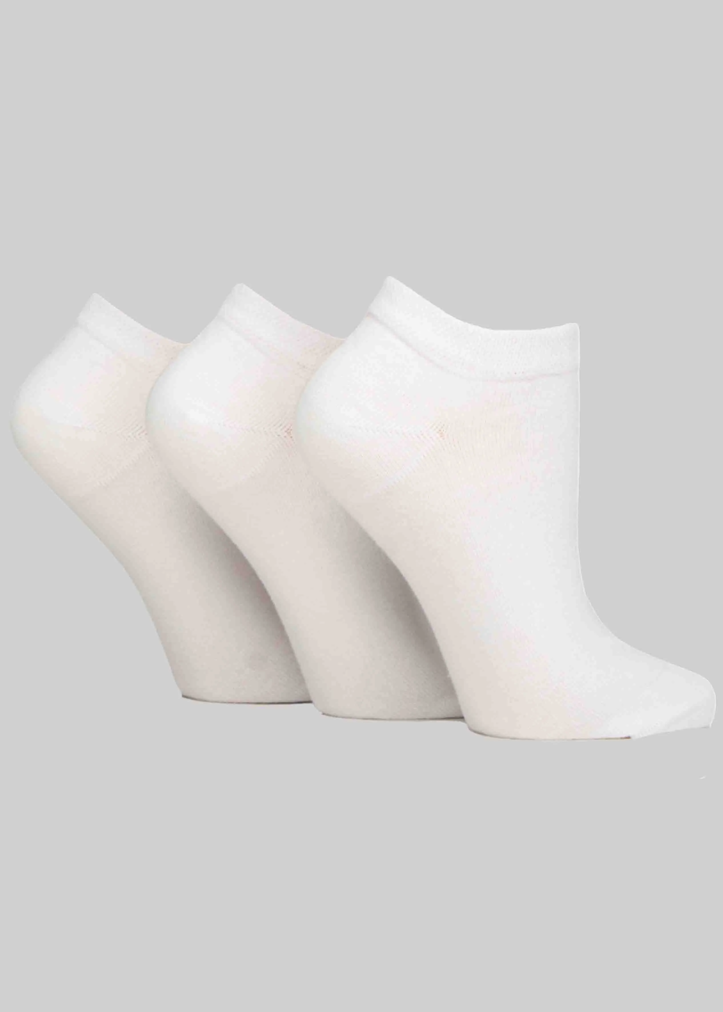 Diabetic Ladies Gentle Grip Trainer Socks 3 Pair Pack