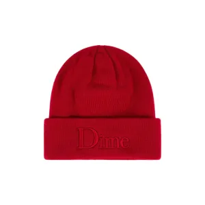 Dime MTL Classic 3D Logo Beanie Cherry