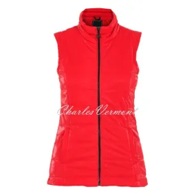 Dolcezza High Gloss Lightly Padded Gilet - Style 73802 (Red)