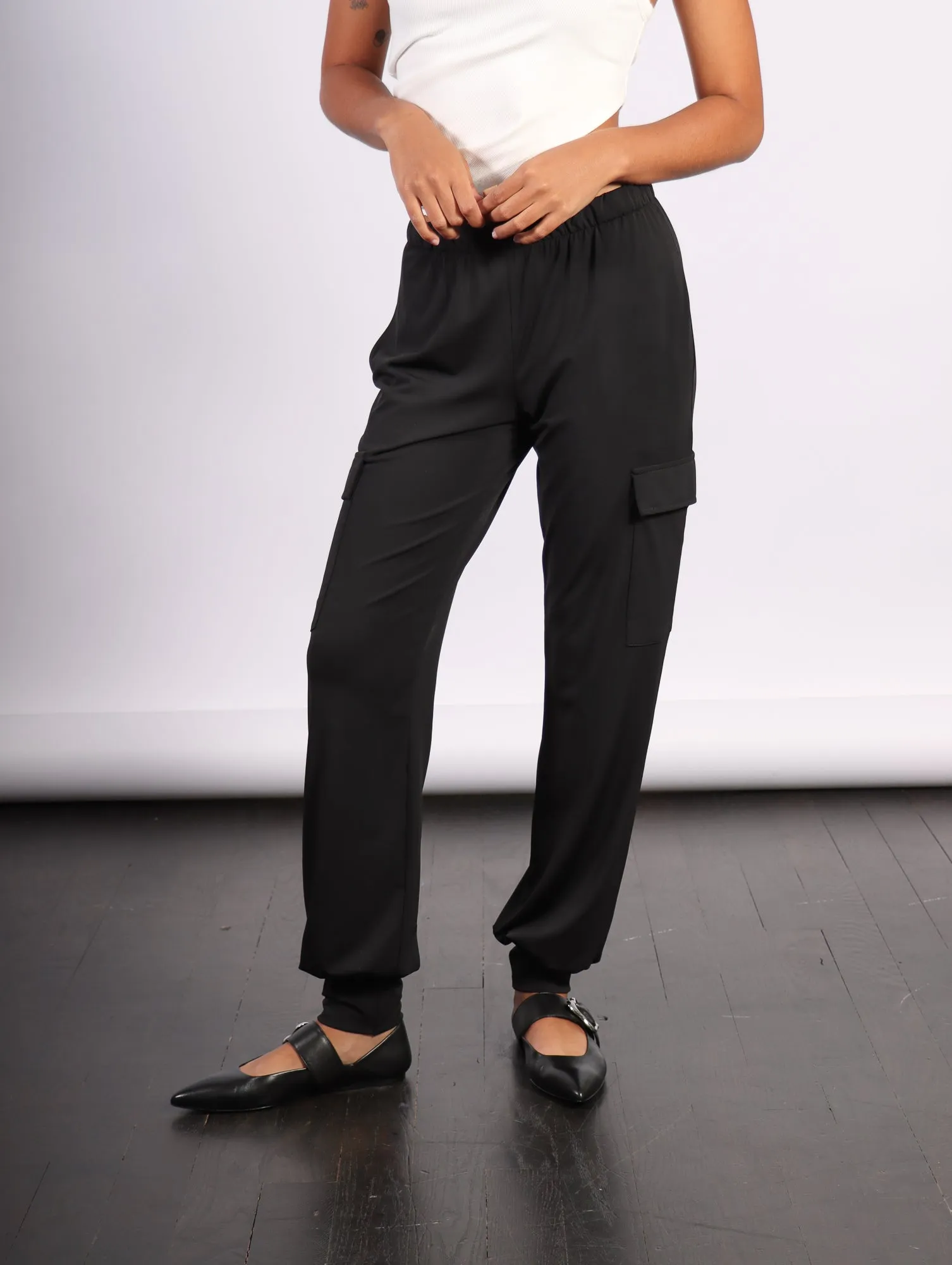 Easy Cargo Pants in Black by Planet