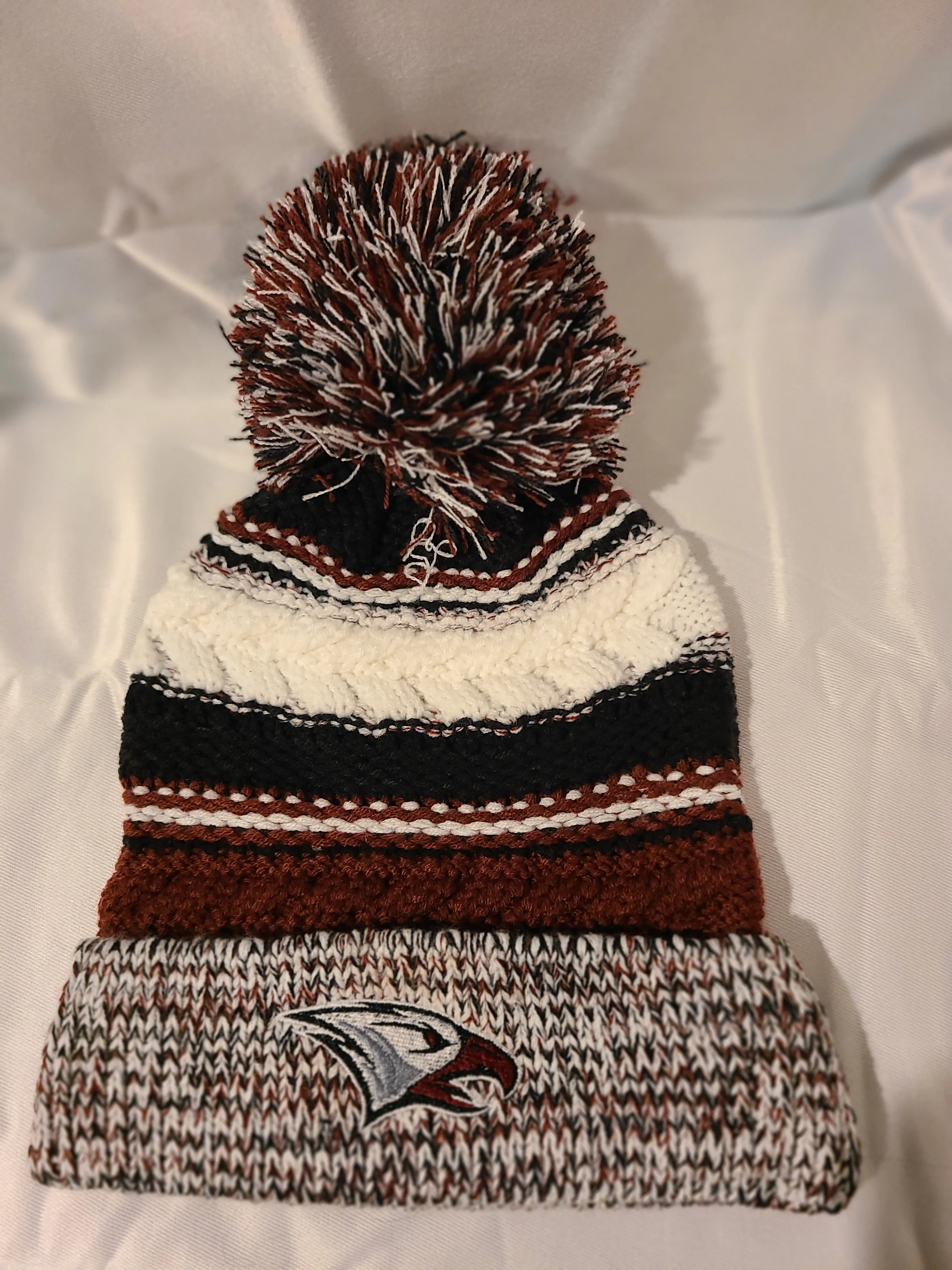 Embroidered NCCU Pom Beanie