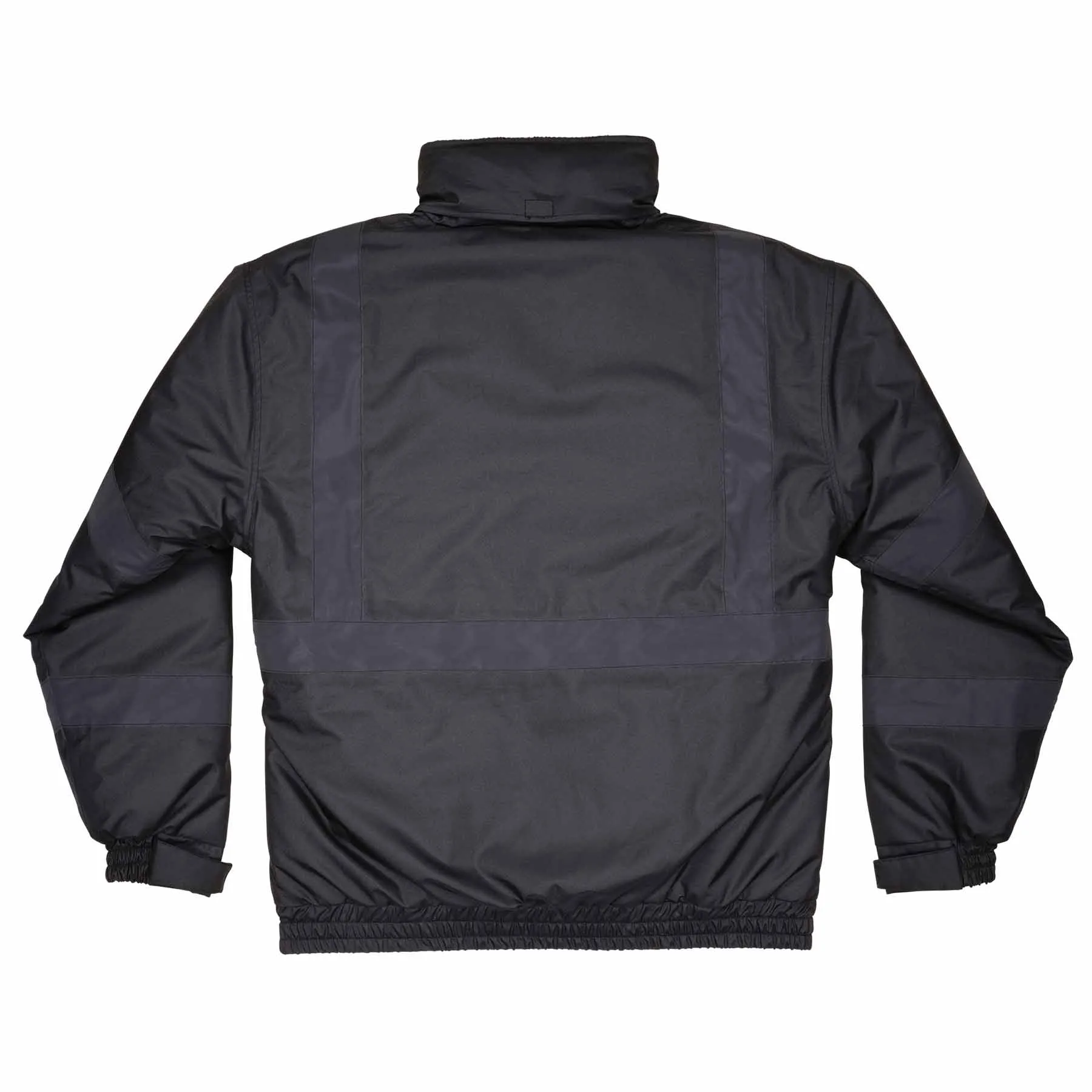 Ergodyne 25643 8377EV M Black Non-Certified Hi-Vis Bomber Jacket - Quilted