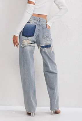 Erin Ripped Pocket denim jean