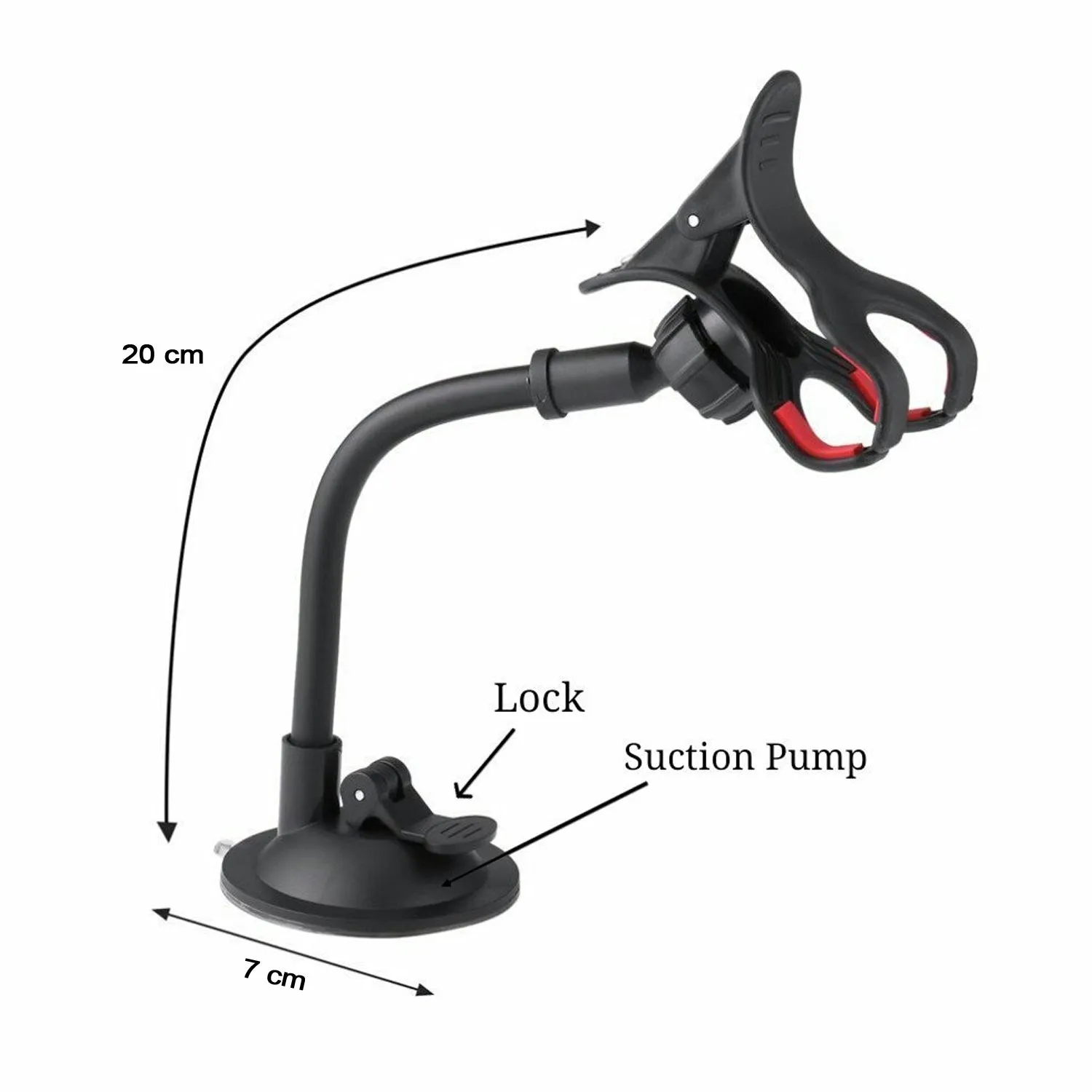 Flexible Mobile Stand Multi Angle Adjustment with 360 Degree Adjustment For Car & Home Use Mobile Stand