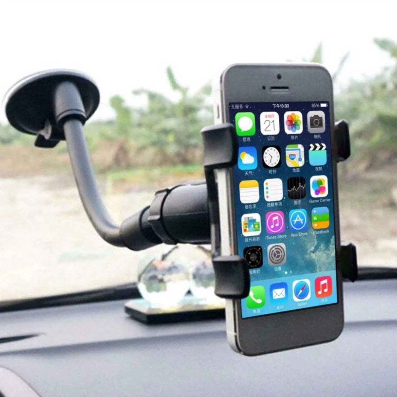 Flexible Mobile Stand Multi Angle Adjustment with 360 Degree Adjustment For Car & Home Use Mobile Stand