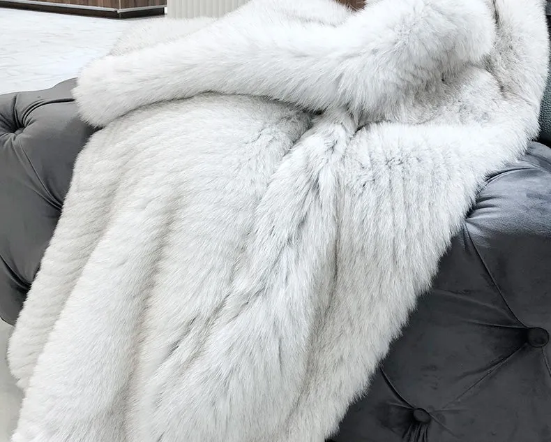 Fox Fur Long Coat