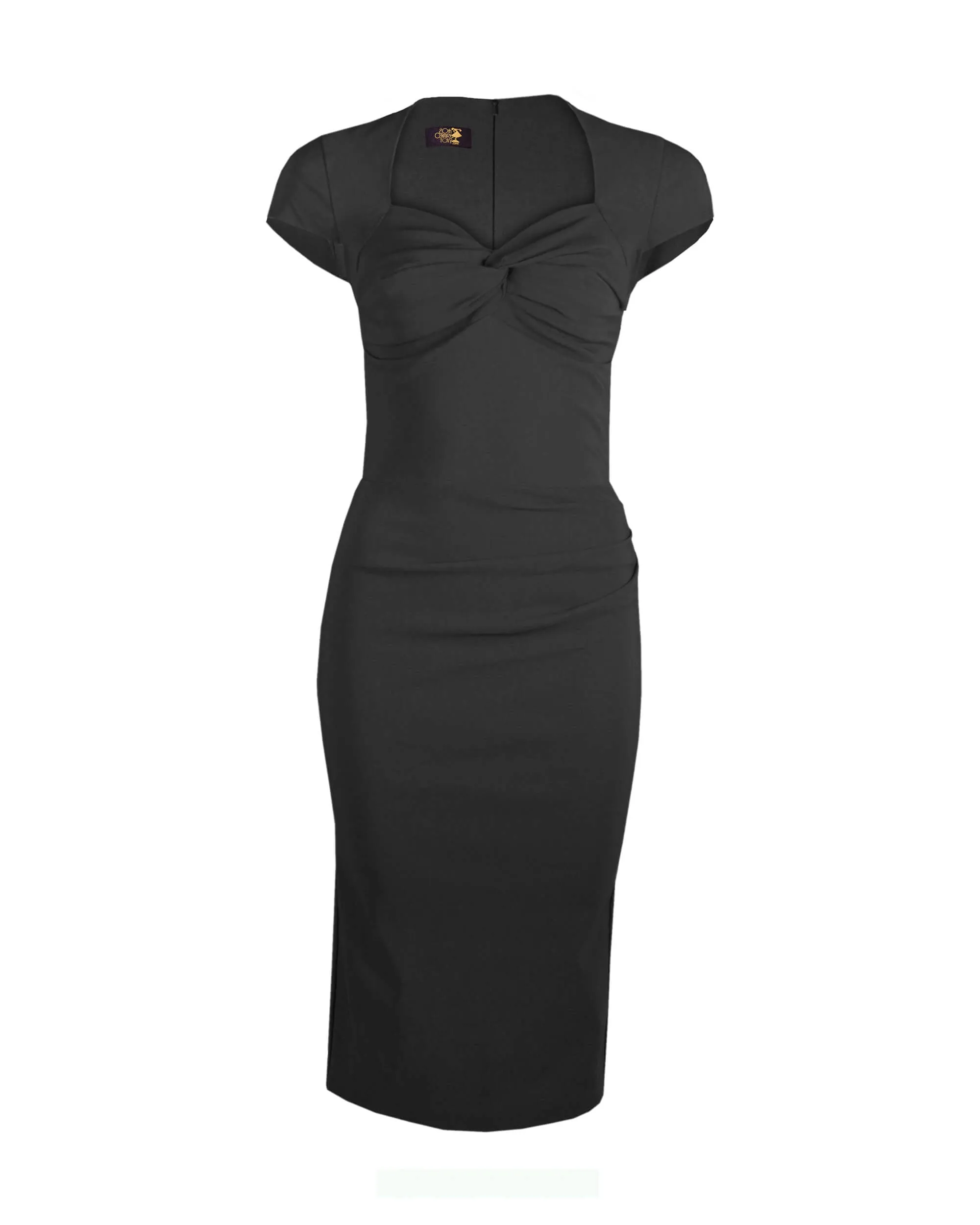 Foxy Lady 50s Wiggle Dress - Black