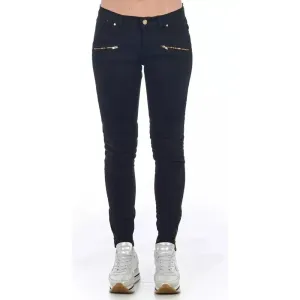 Frankie Morello Black Cotton Women's Jean