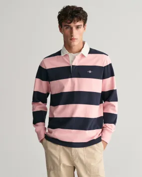 GANT - Reg Shield Barstripe Heavy Rugger, Bubblegum Pink