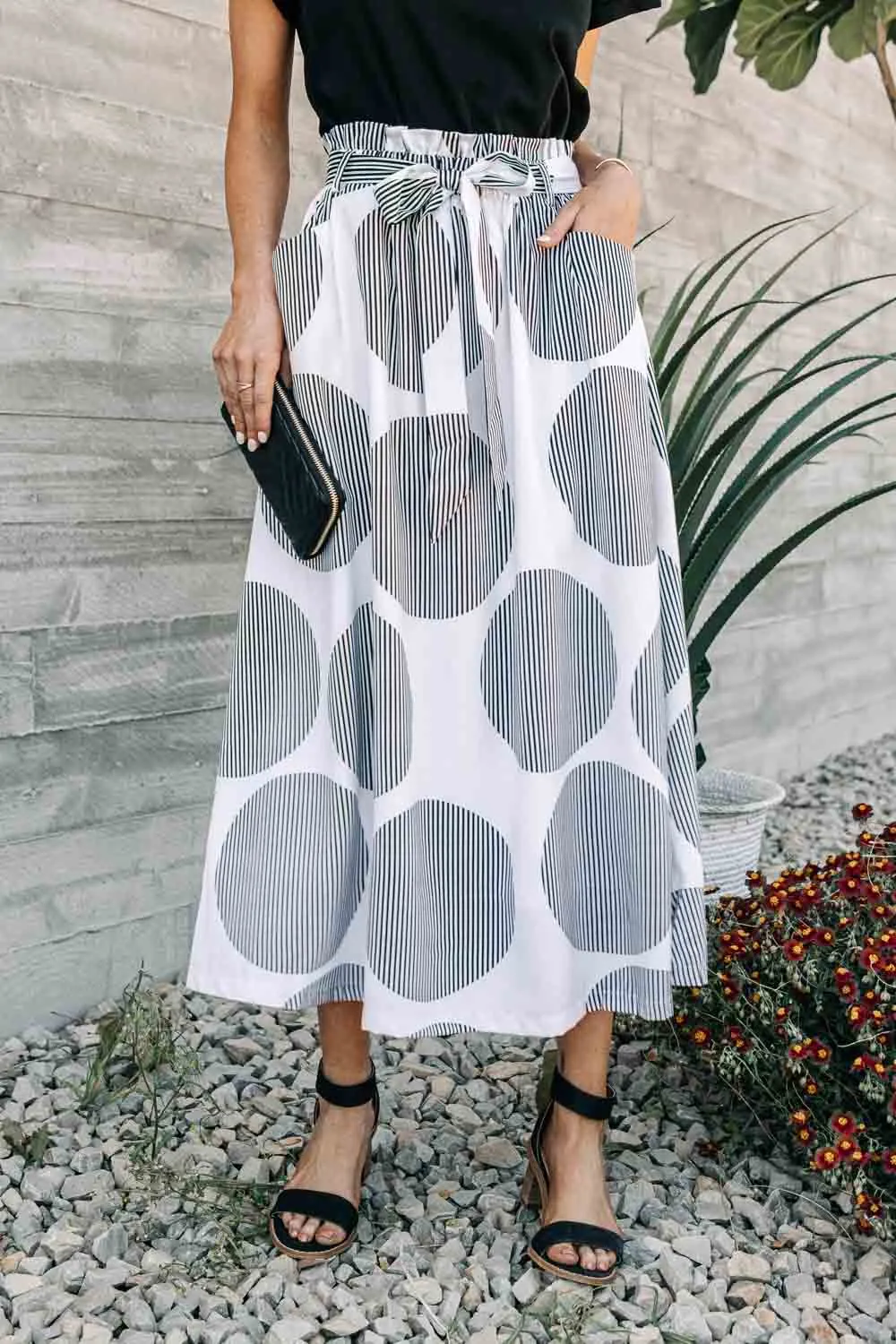 Gina Printed Midi Skirt