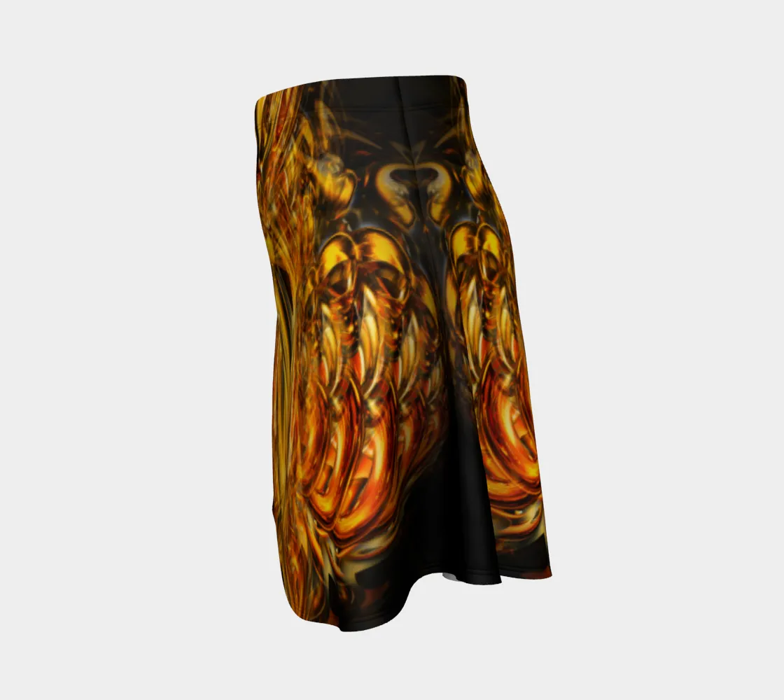 GOLDEN AMULET FLARE SKIRT