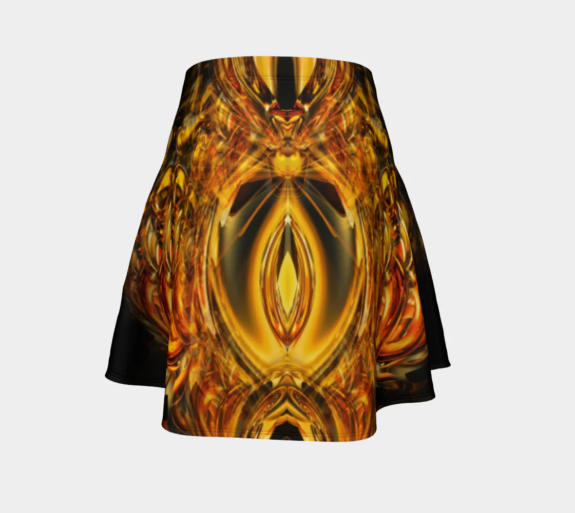 GOLDEN AMULET FLARE SKIRT