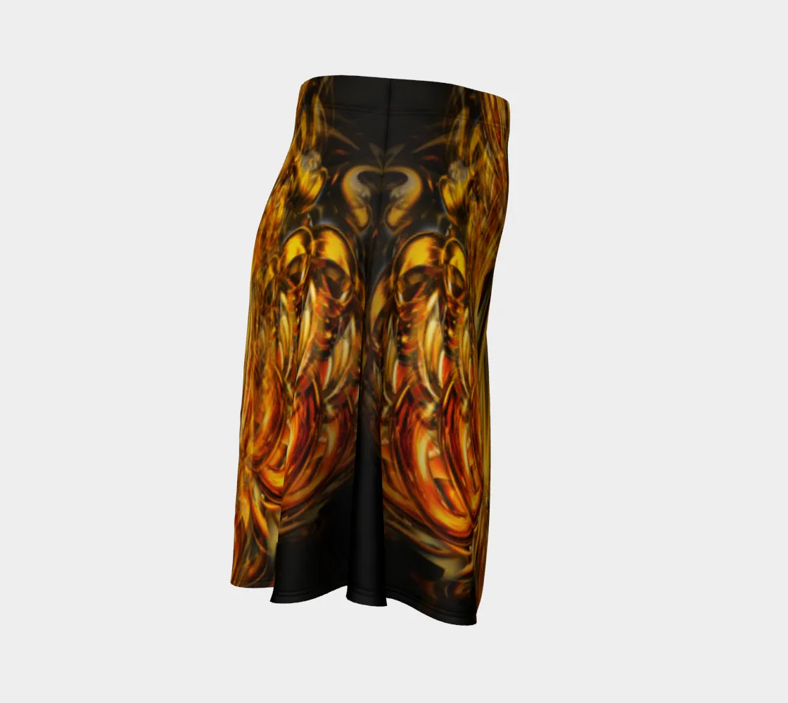 GOLDEN AMULET FLARE SKIRT