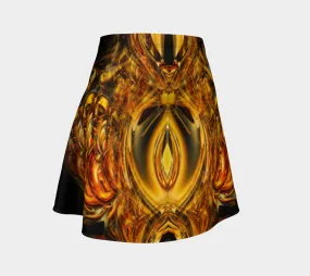 GOLDEN AMULET FLARE SKIRT