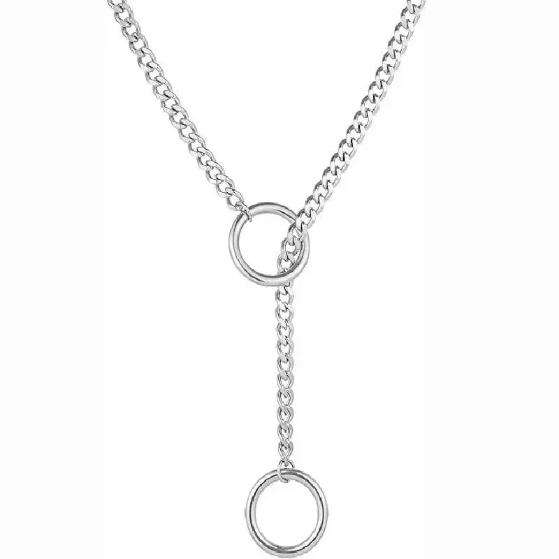 Heart O-Ring Collar & Leash Chain Set