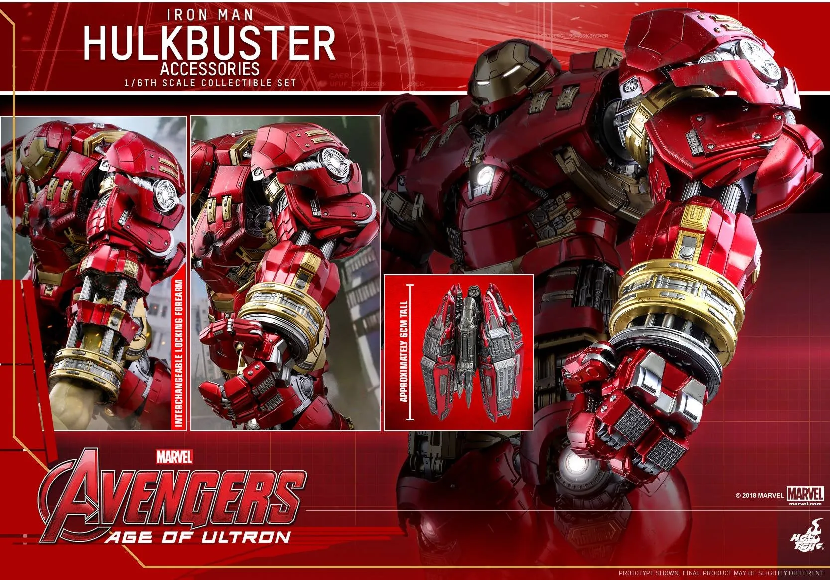 Hot Toys - ACS006 - Avengers: Age of Ultron - 1/6th scale Hulkbuster Accessories Collectible Set