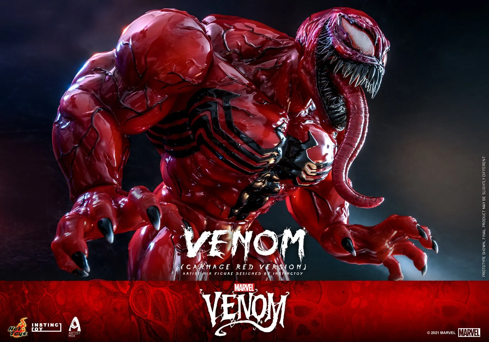 Hot Toys - AMC034 - Venom (Comic) - Venom (Carnage Red Version) Artist Mix Figure Designed by INSTINCTOY