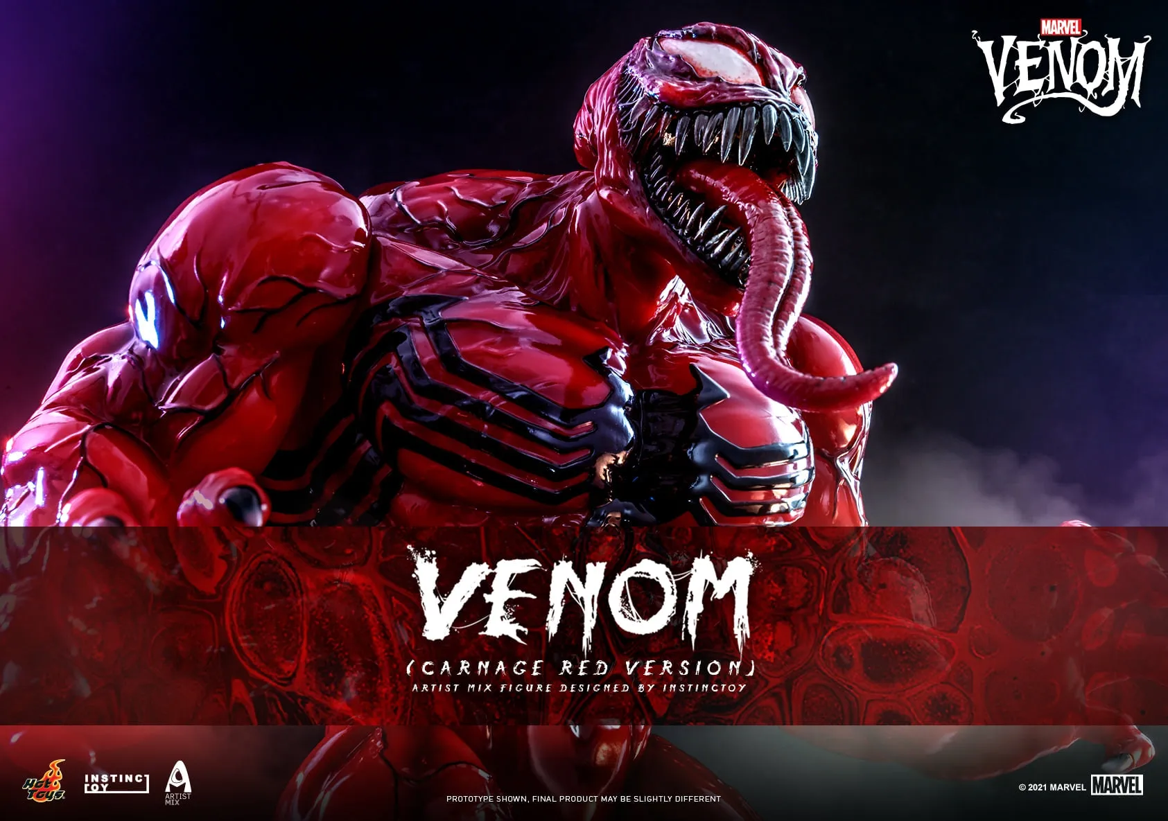 Hot Toys - AMC034 - Venom (Comic) - Venom (Carnage Red Version) Artist Mix Figure Designed by INSTINCTOY